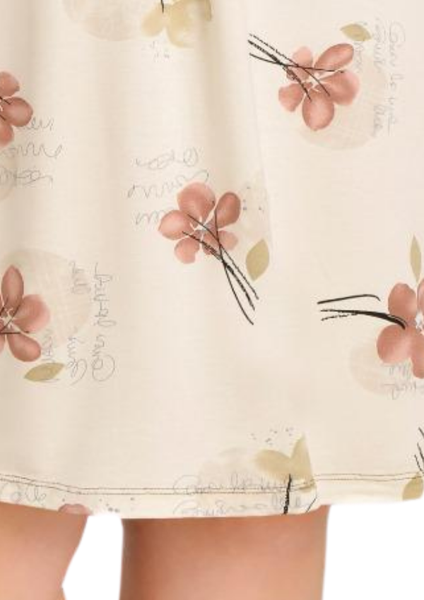 Koszula Nocna Beige Relax, Beżowy, r. 2XL - 5XL image 3