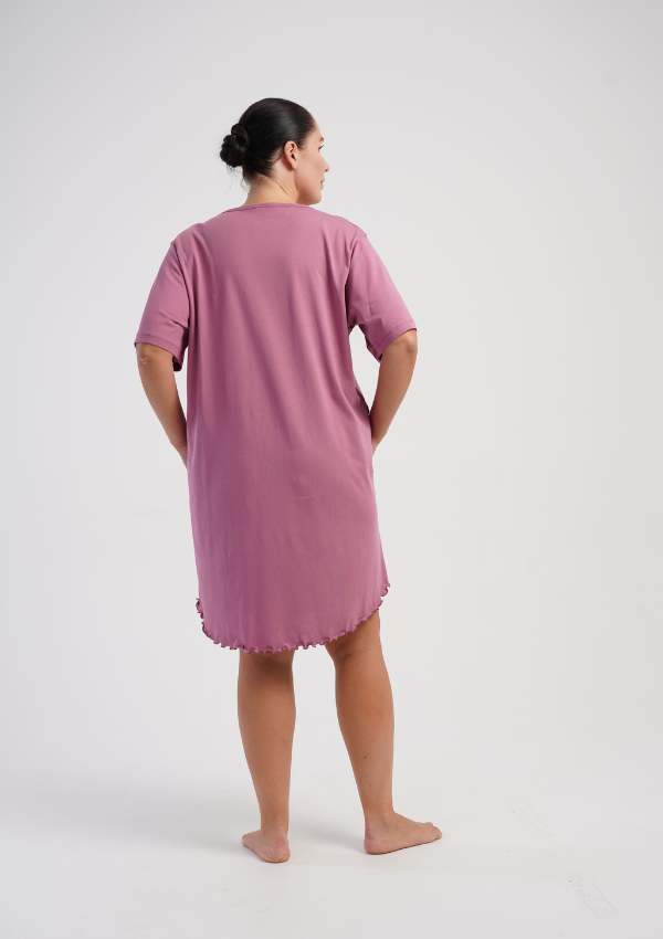 Koszula Nocna Damska Vienetta Rose Ease, Różowy, r. 1XL - 4XL