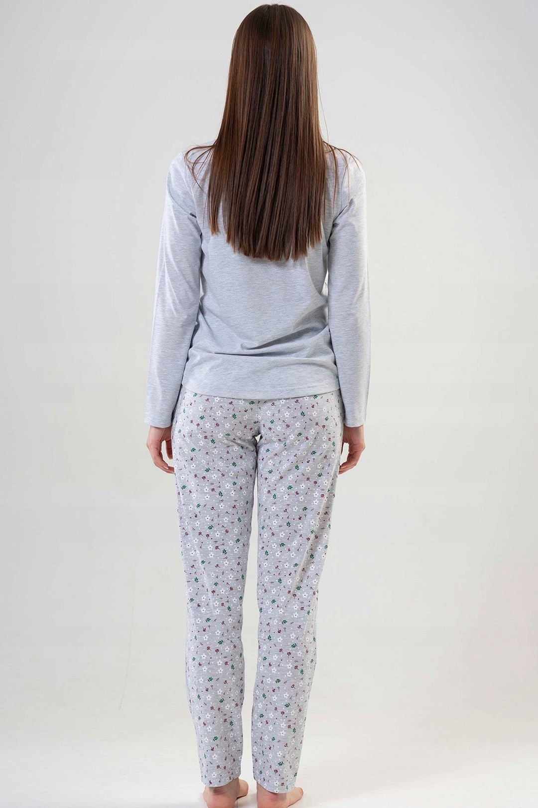 Piżama Damska Vienetta, Believe You, Szara, r. M-XXL image 3