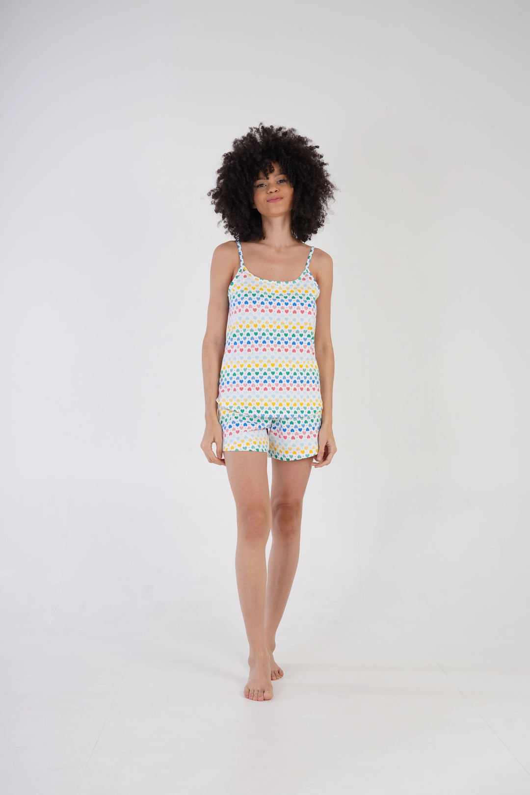 Piżama Damska Vienetta Heartstrings, wielokolorowa, r. S-XL image 0