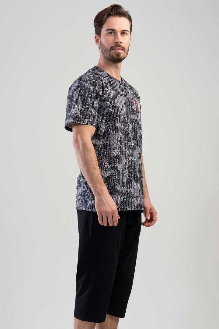 Piżama Męska Vienetta, White Eagle, Szara, r. S-XL