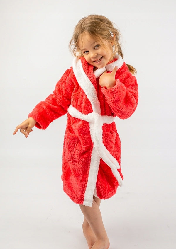 Szlafrok Dziecięcy Honey Bunny Coral, koralowy, r. 110-134 image 1