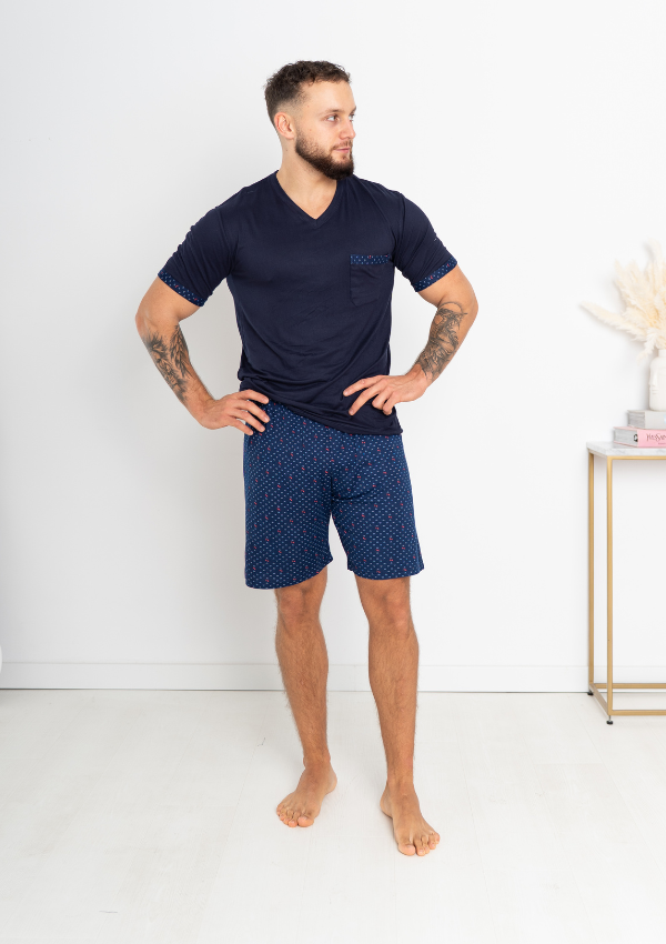 Piżama Męska Night Dreams, Granatowy, r. M-XXXL