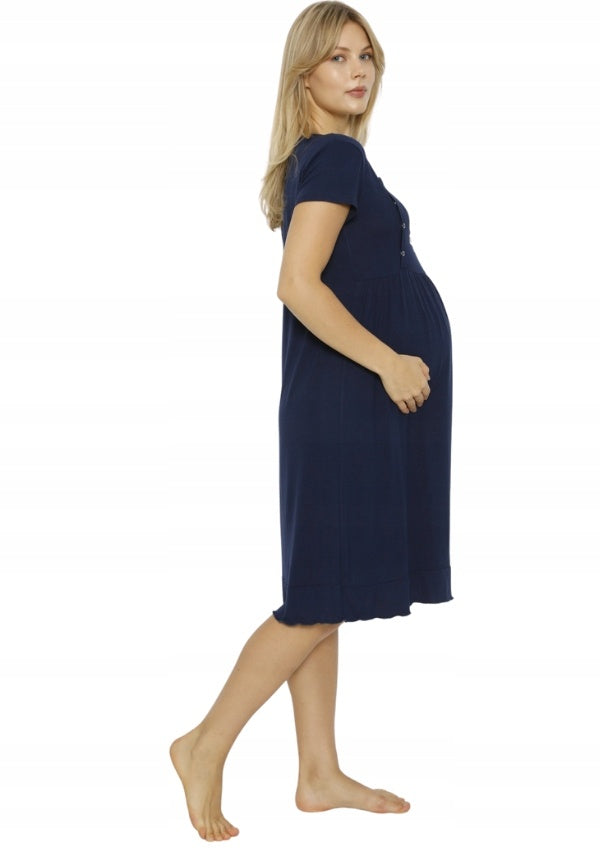 Koszula do karmienia Vienetta, Baby Loading, Granatowy, r. M-XXL