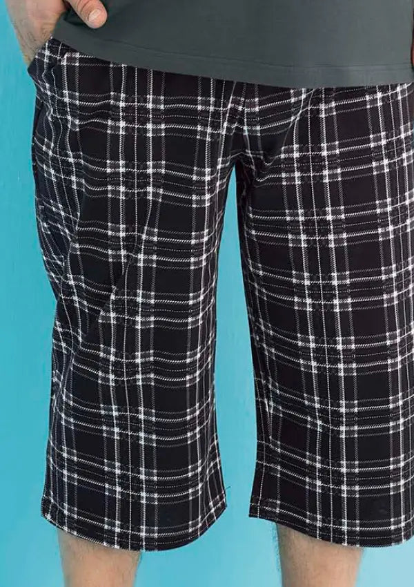 Piżama Męska Gray Elegance, Szary, r. 2XL-4XL image 3