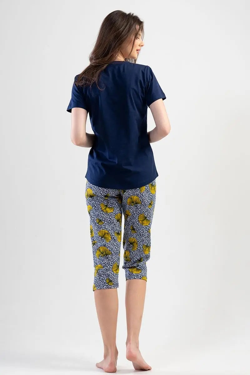 Piżama Damska Vienetta Comfortable Dream Haven, granatowa, r. M-XXL image 4