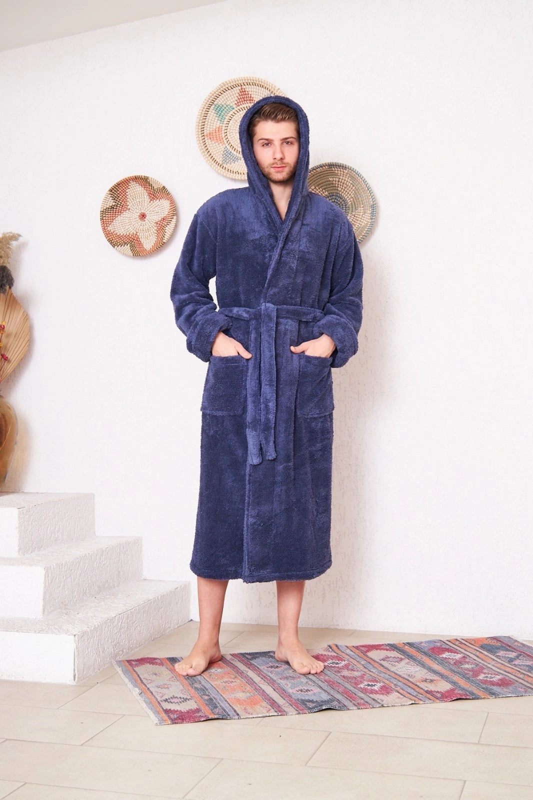 Szlafrok męski Gentlemen Glide Jeans, szary, r. 1XL-3XL