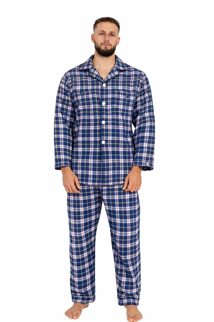 Piżama Męska Etamina Vibes, Granatowy, r. 4XL - 5XL