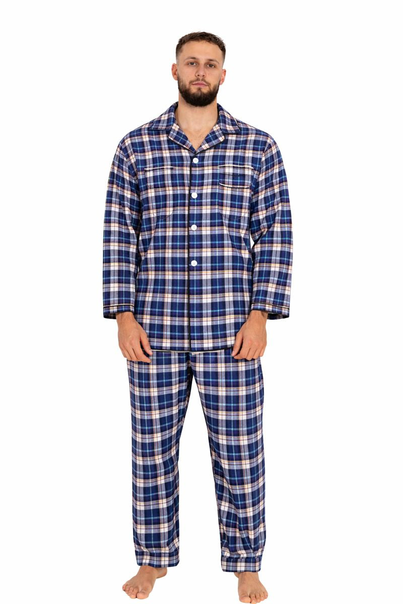 Piżama Męska Etamina Vibes, Granatowy, r. 4XL - 5XL