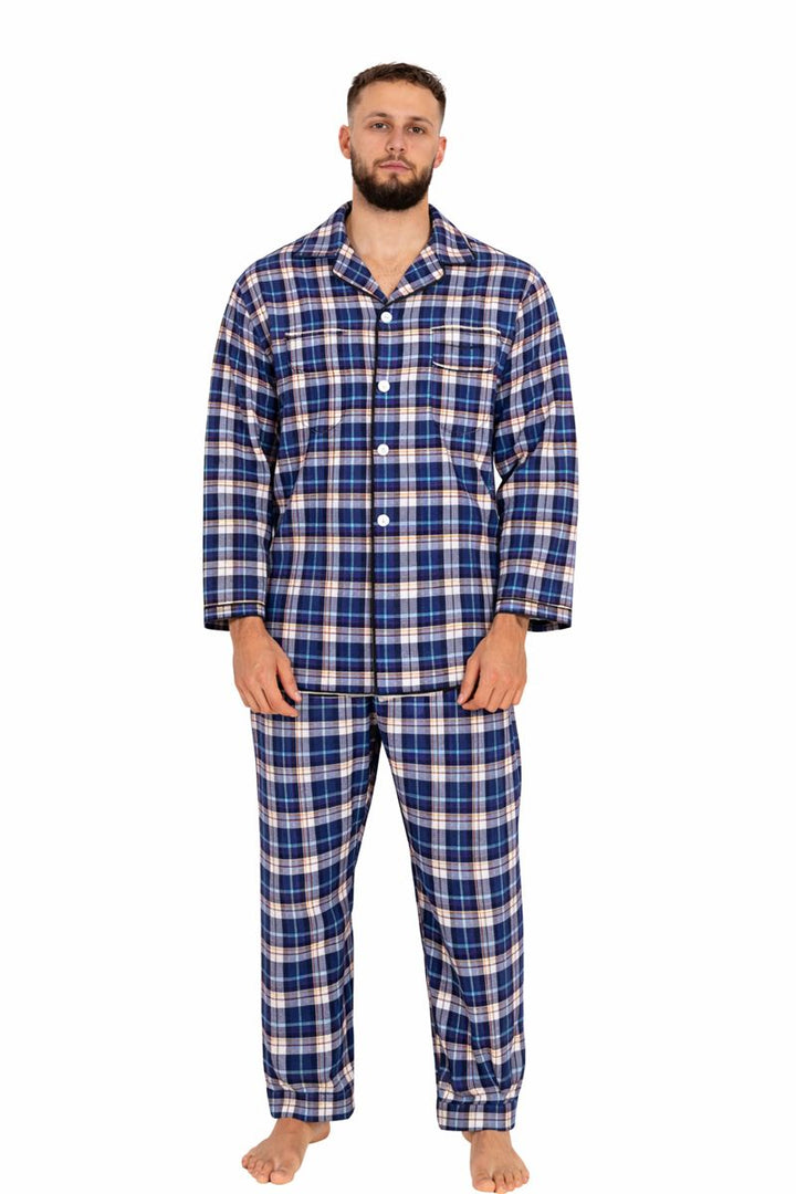Piżama Męska Etamina Vibes, Granatowy, r. 4XL - 5XL
