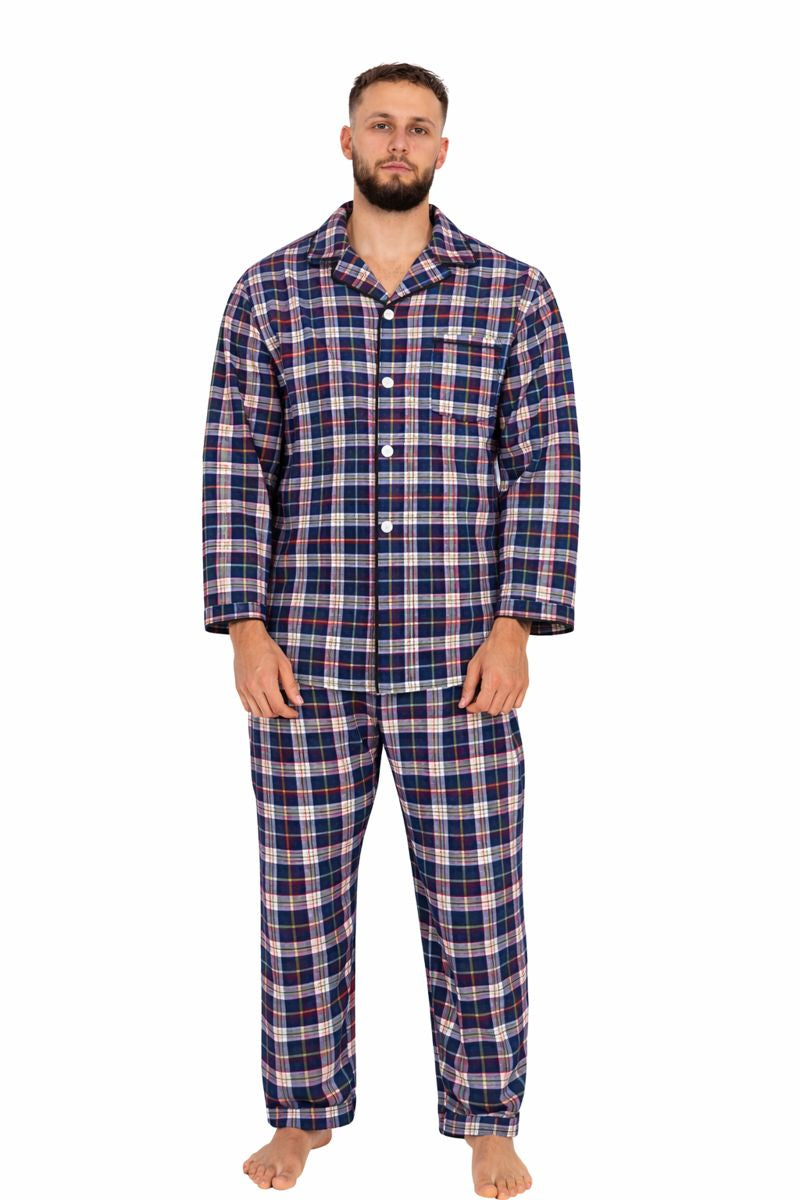 Piżama Męska Etamina Vibes, Granatowy, r. 4XL - 5XL