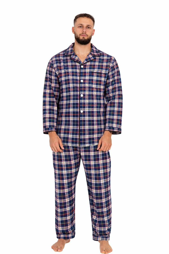 Piżama Męska Etamina Vibes, Granatowy, r. 4XL - 5XL