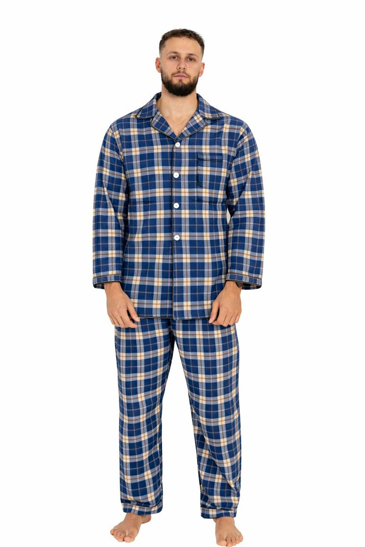 Piżama Męska Etamina Vibes, Granatowy, r. 4XL - 5XL