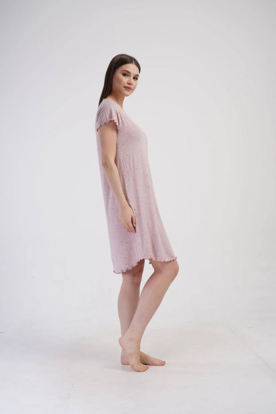 Koszula Nocna Vienetta Pink Comfort, Różowy, r. S-XL