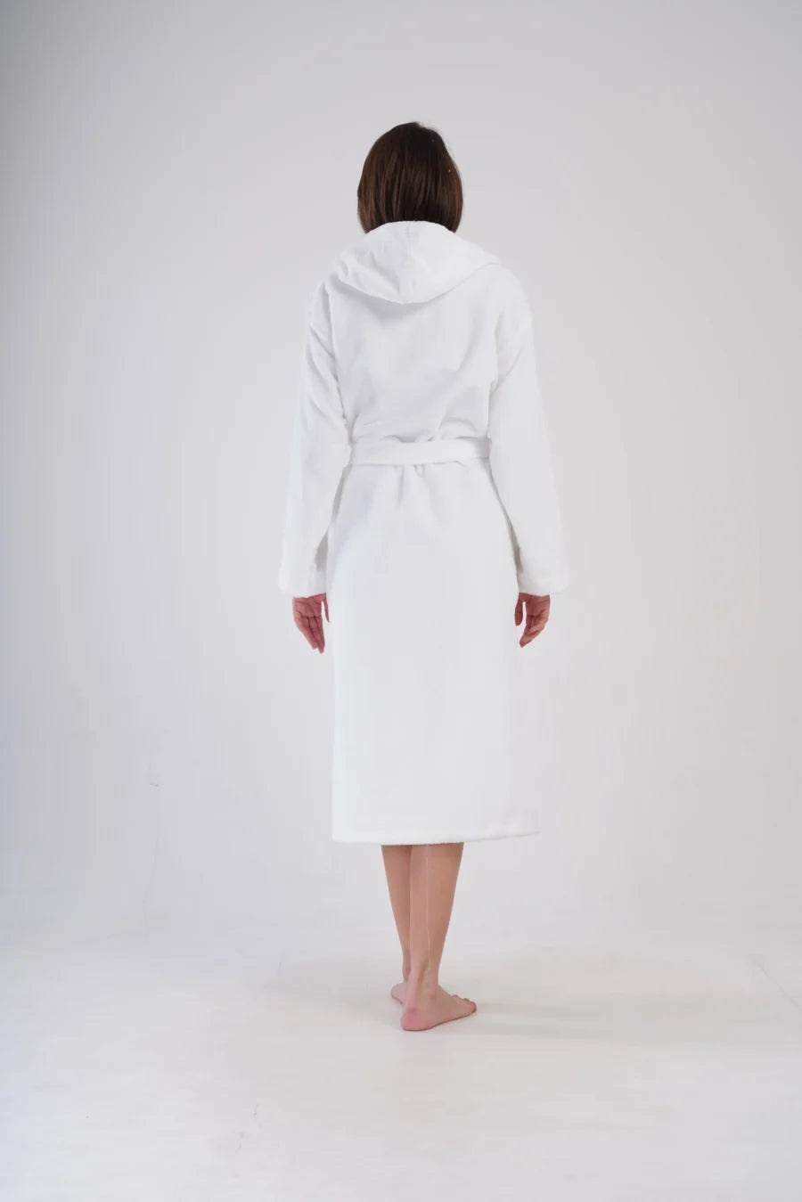 Szlafrok damski Vienetta Pure Comfort, Biały, r. M-XL