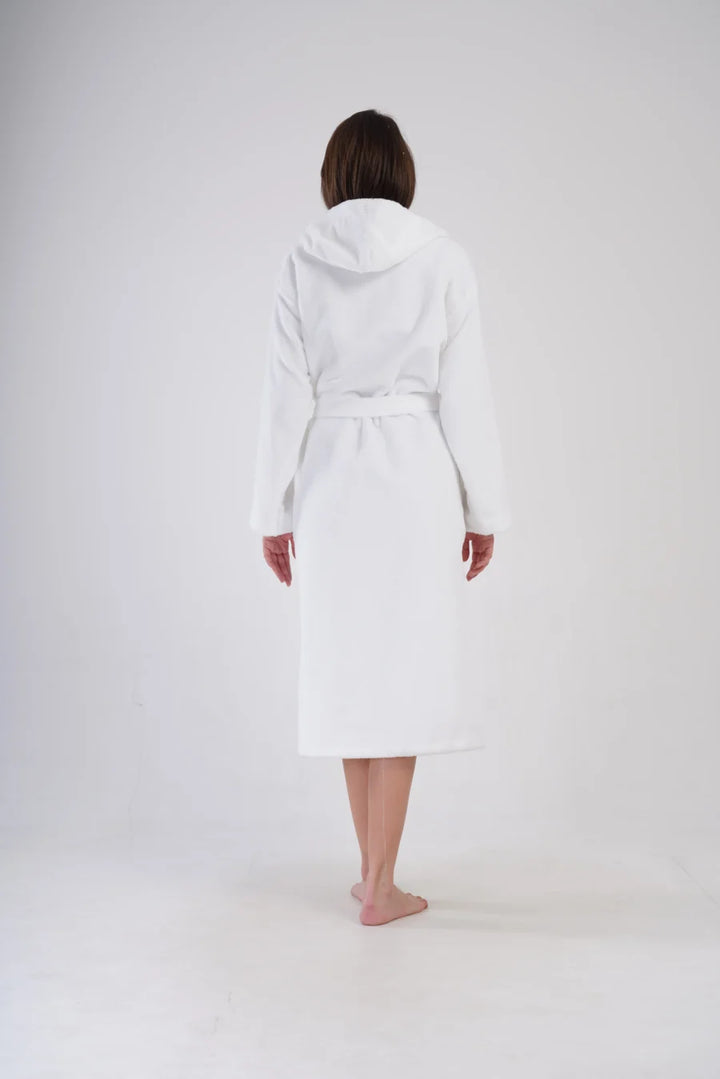 Szlafrok damski Vienetta Pure Comfort, Biały, r. M-XL