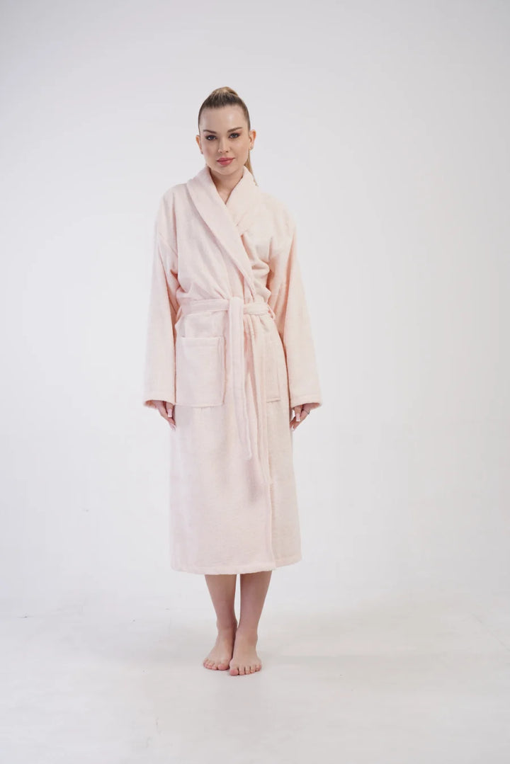 Szlafrok damski Vienetta Pink Night, Różowy, r. M-XL