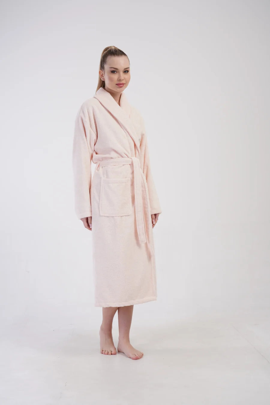 Szlafrok damski Vienetta Pink Night, Różowy, r. M-XL