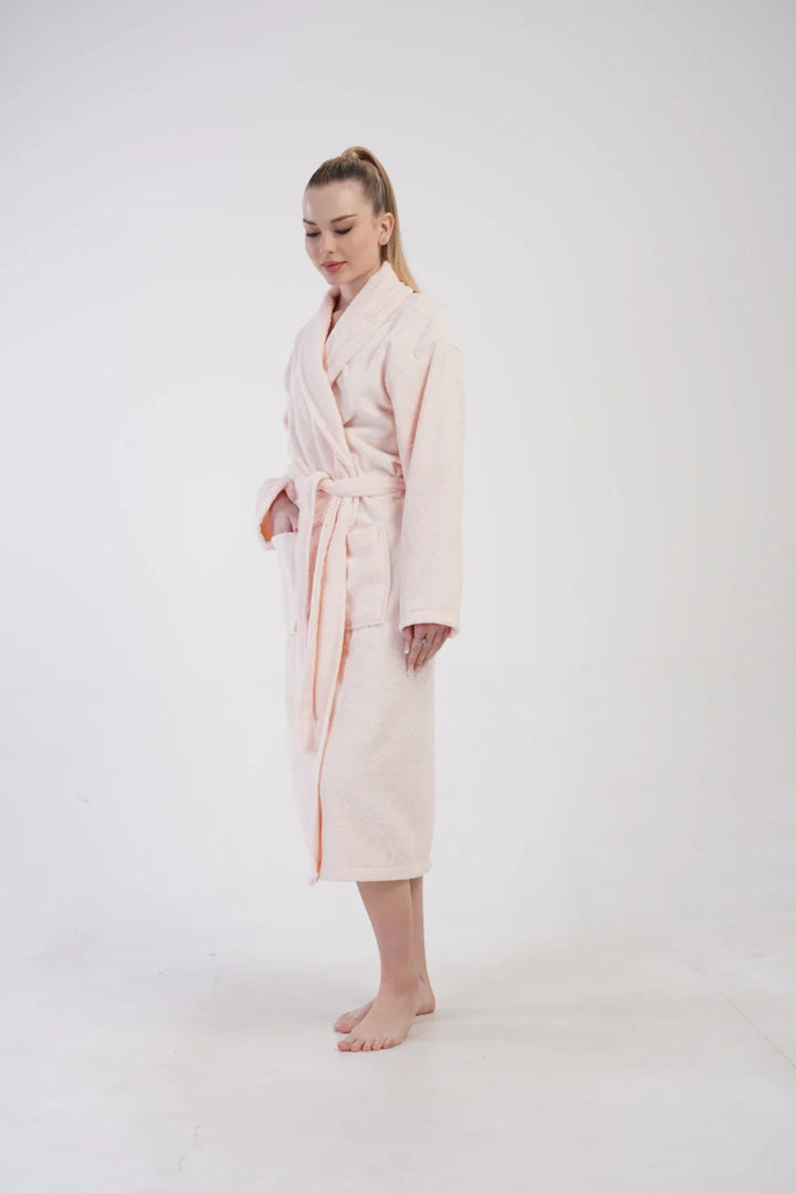 Szlafrok damski Vienetta Pink Night, Różowy, r. M-XL