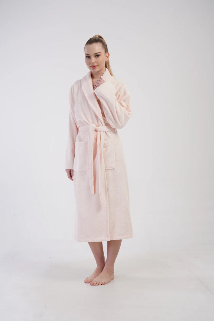 Szlafrok damski Vienetta Pink Night, Różowy, r. M-XL