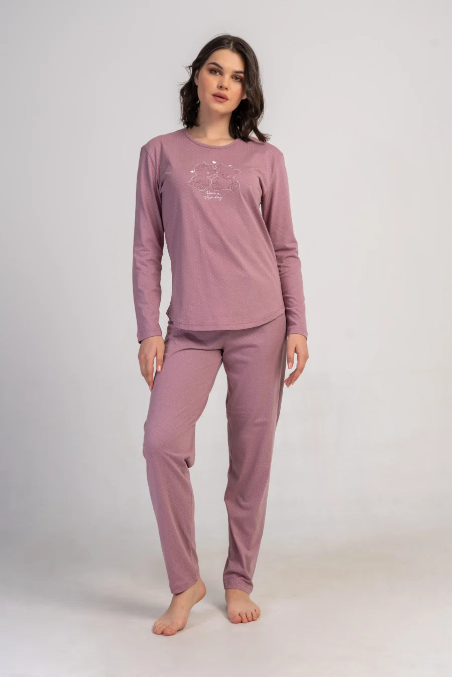 Piżama Damska Vienetta Nice day, Różowy, r. S-XL