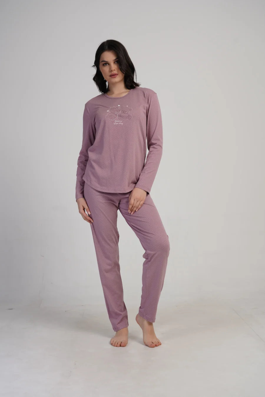 Piżama Damska Vienetta Nice day, Różowy, r. S-XL