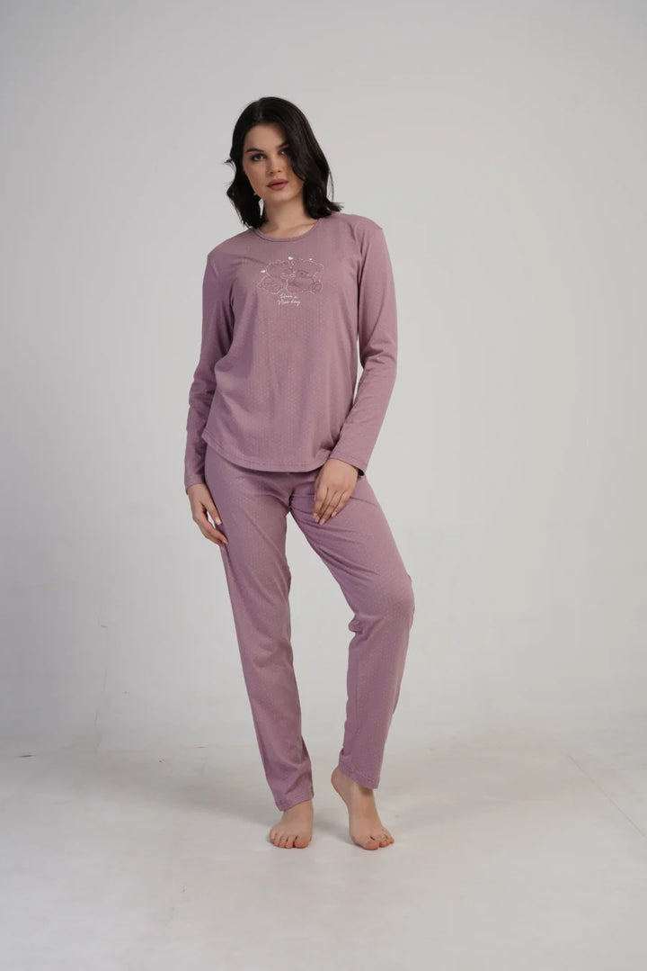 Piżama Damska Vienetta Nice day, Różowy, r. S-XL