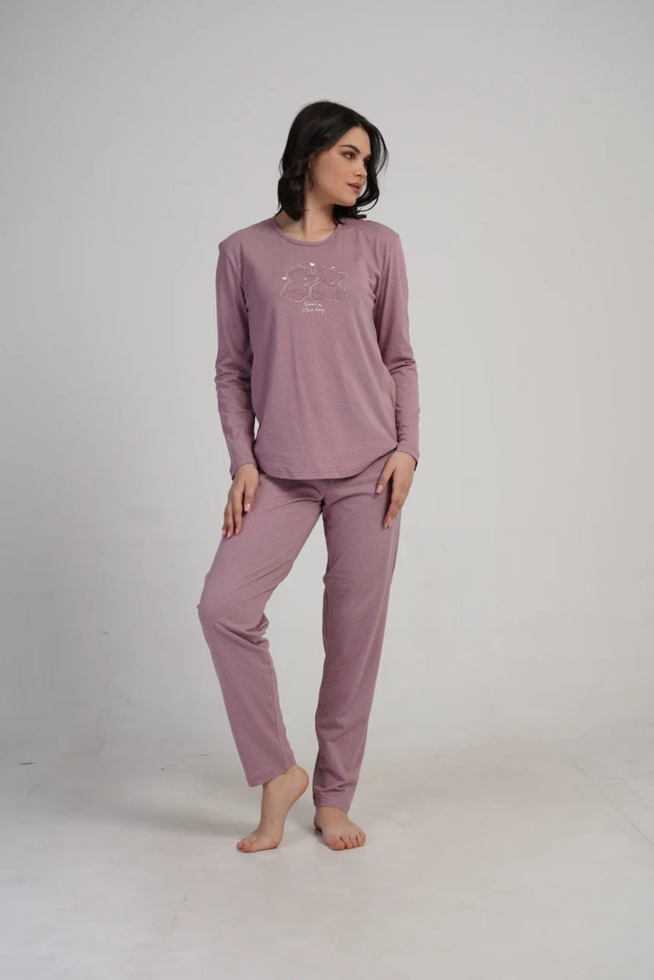 Piżama Damska Vienetta Nice day, Różowy, r. S-XL