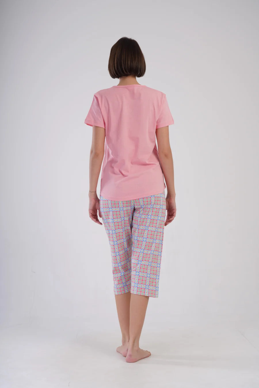 Piżama Damska Vienetta Crazy in Love, Różowy, r. M-XL