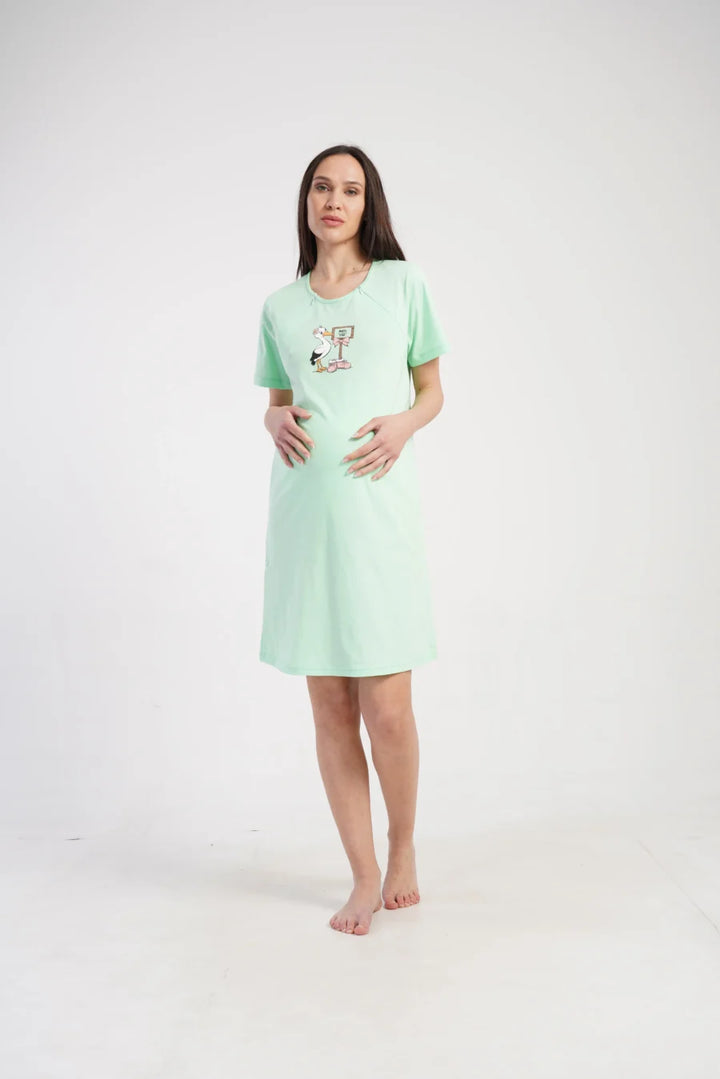 Koszula do Karmienia Vienetta Little Stork, Zielony, r. S-XXL