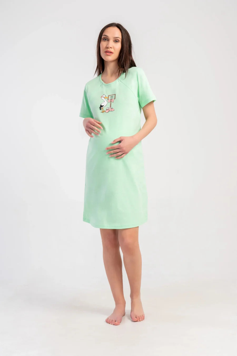 Koszula do Karmienia Vienetta Little Stork, Zielony, r. S-XXL