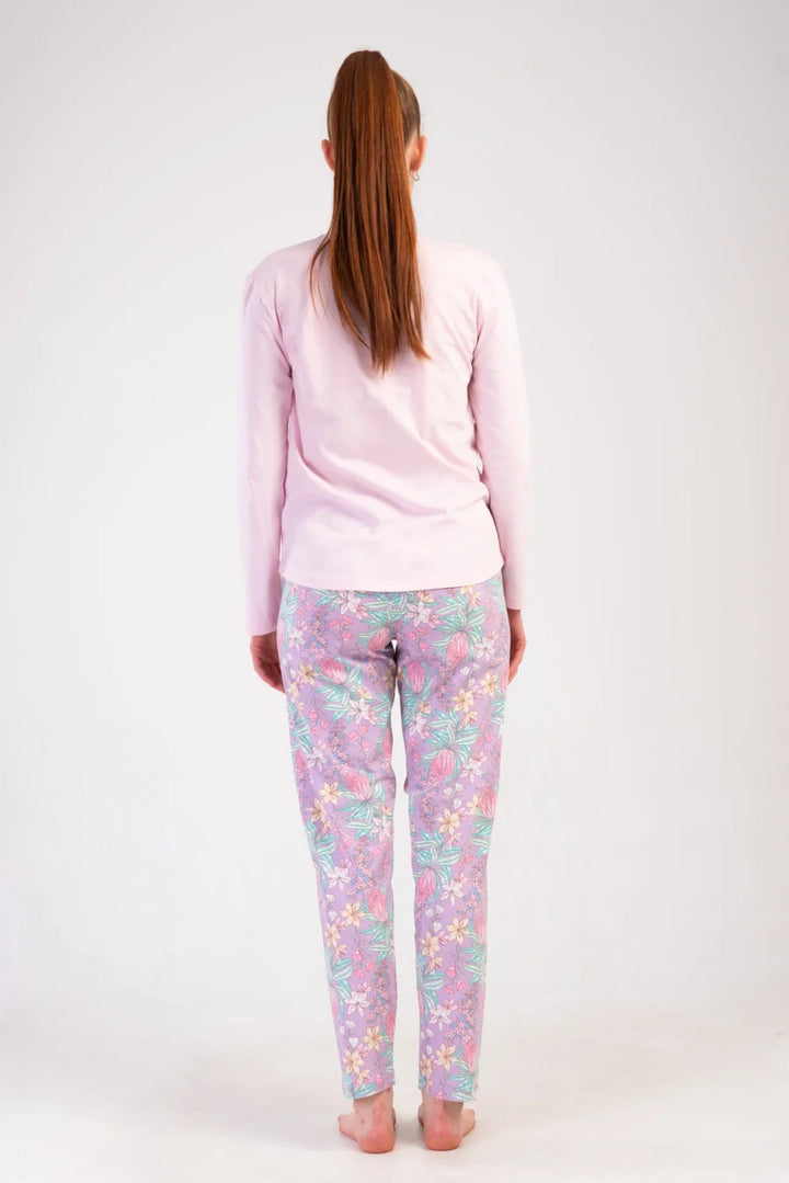 Piżama Damska Vienetta Floral Dream, Różowy, r. S-XL