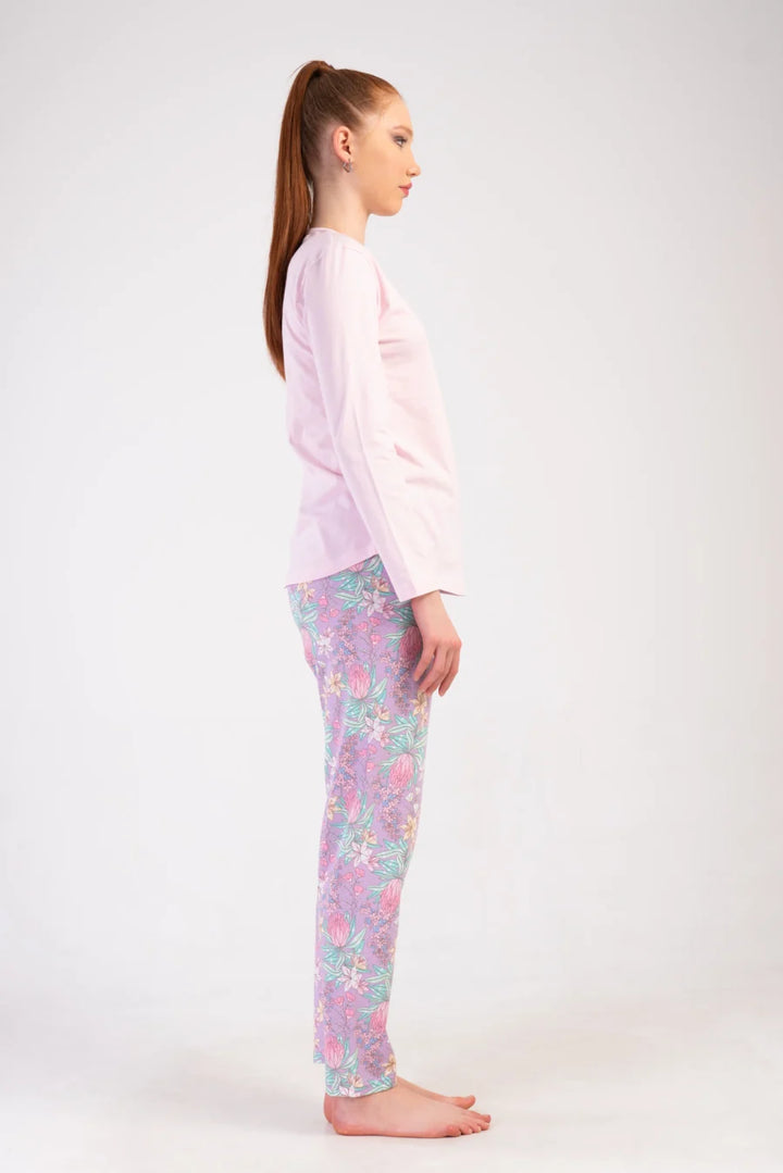 Piżama Damska Vienetta Floral Dream, Różowy, r. S-XL