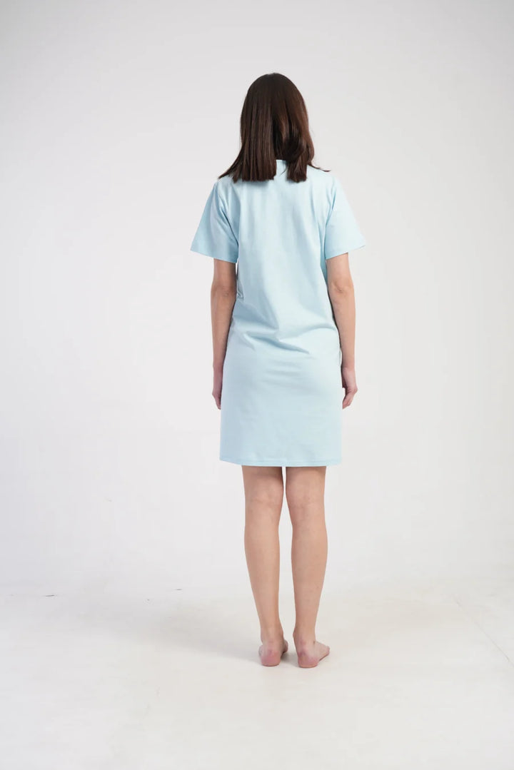 Koszula do Karmienia Vienetta Little Stork, Niebieski, r. S-XXL