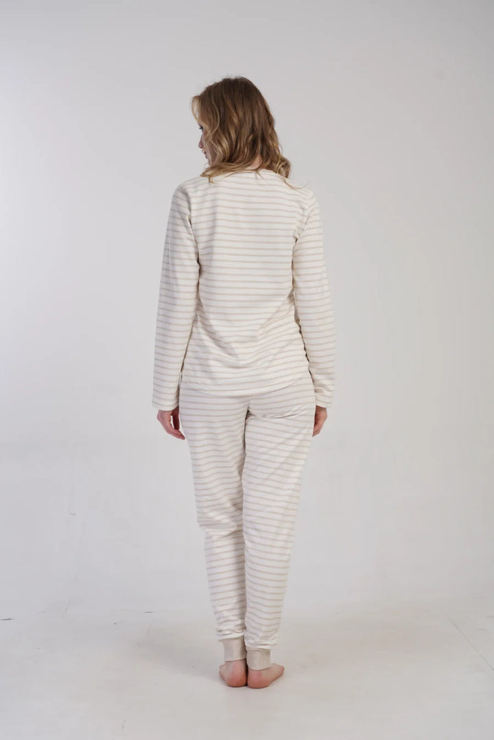 Piżama Damska Vienetta Cozy Cat, Biały, r. S-XL