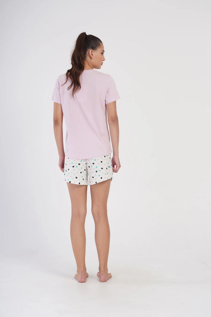 Piżama Damska Vienetta Dandelion, Różowy, S -XL