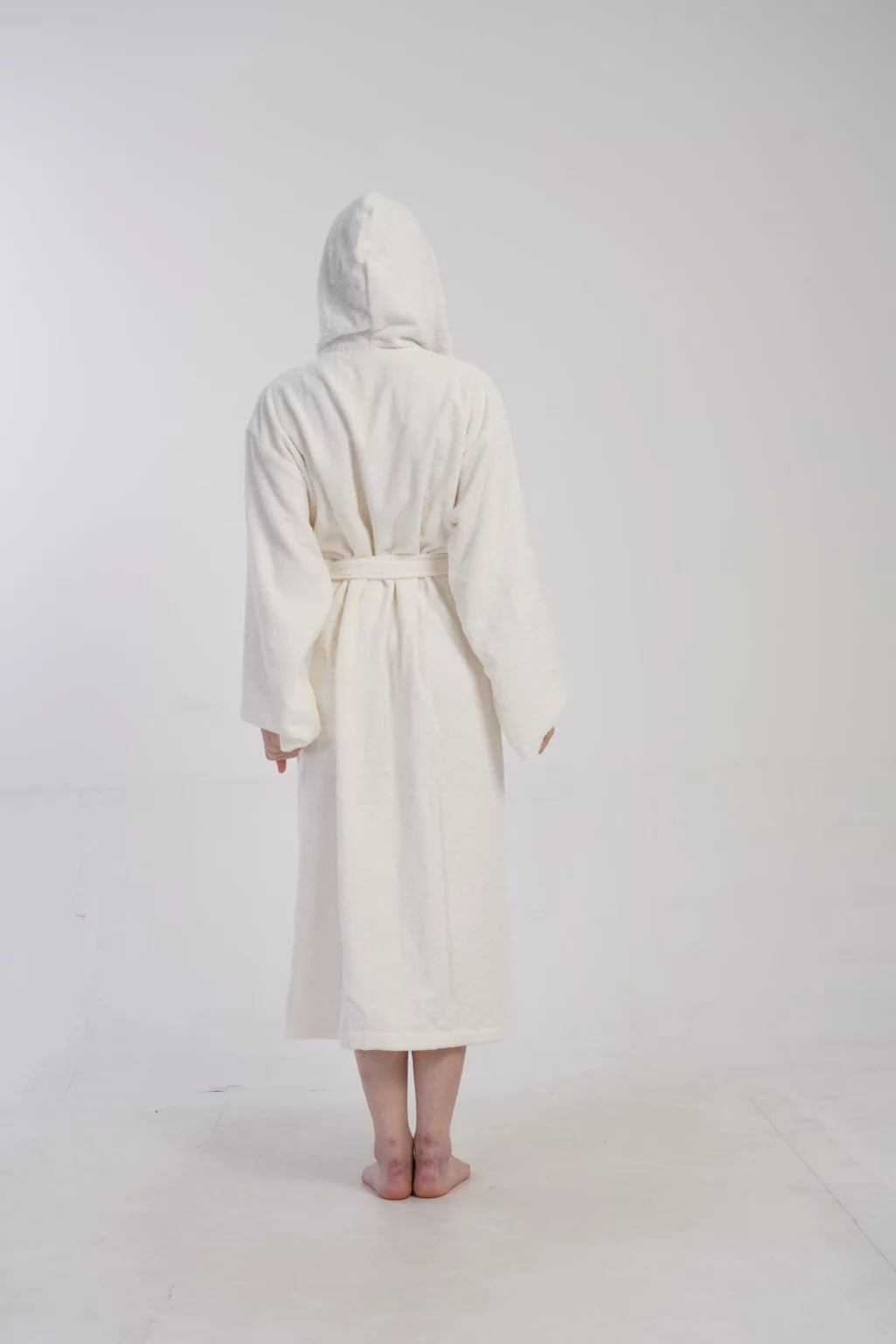 Szlafrok damski Vienetta Cozy Night, Ecru, r. M-XL