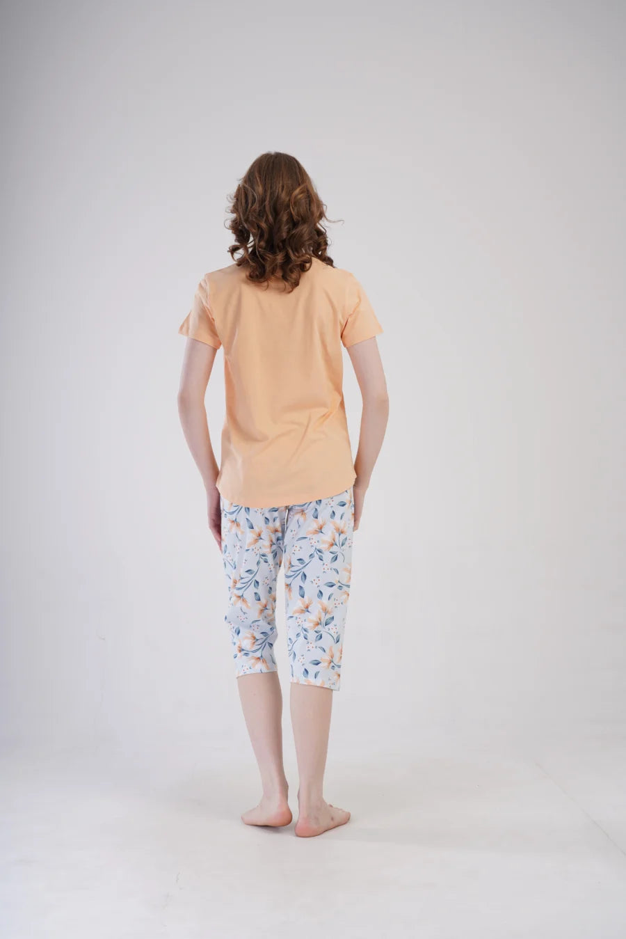 Piżama Damska Vienetta Live Everyday, Pomarańczowy, r. L-XXL