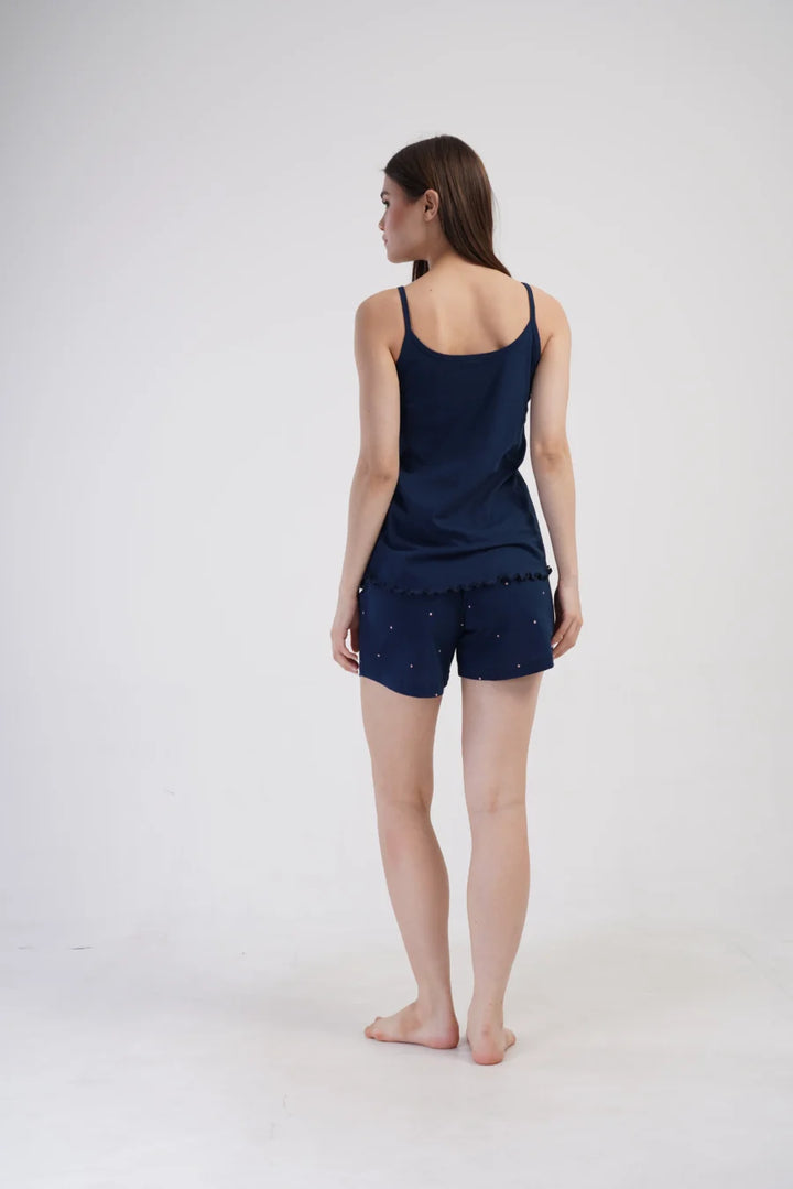 Piżama Damska Vienetta Dreams, Granatowy, S -XL