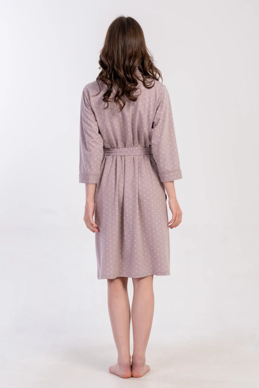 Szlafrok damski Vienetta Pink Wrap, Różowy, r. 1XL - 4XL