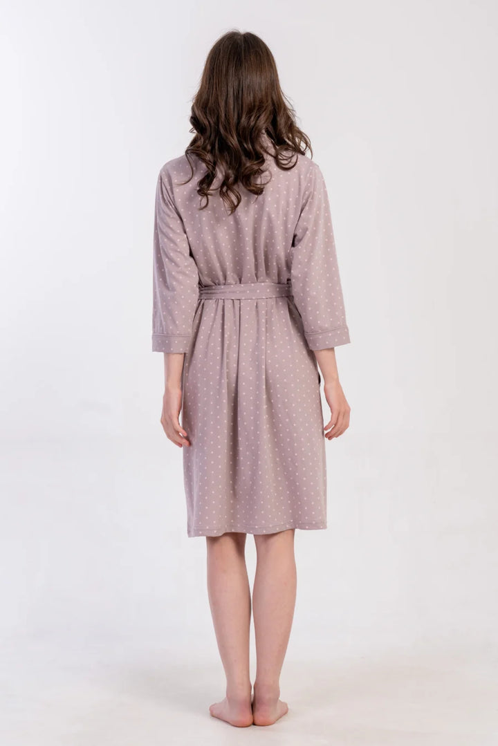 Szlafrok damski Vienetta Pink Wrap, Różowy, r. 1XL - 4XL