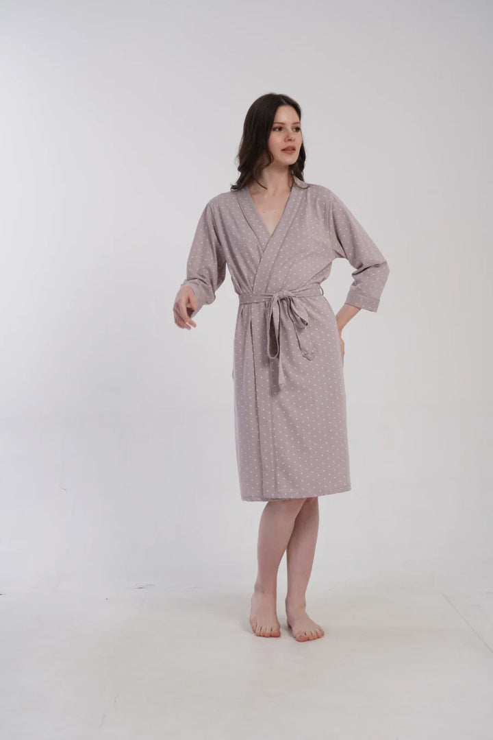 Szlafrok damski Vienetta Pink Wrap, Różowy, r. 1XL - 4XL