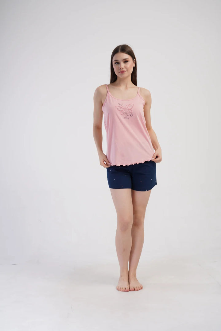 Piżama Damska Vienetta Dreams, Różowy, S -XL