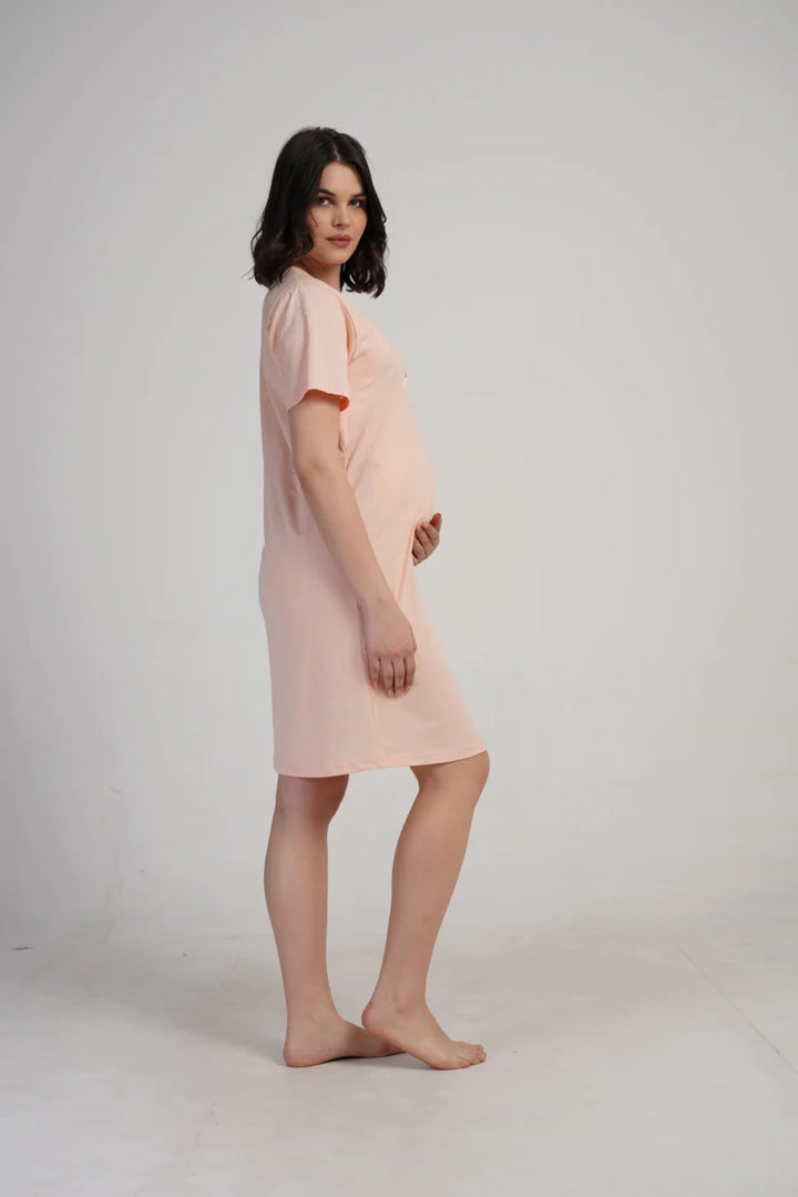 Koszula do Karmienia Vienetta Star Bear, Jasny róż , r. S-XL