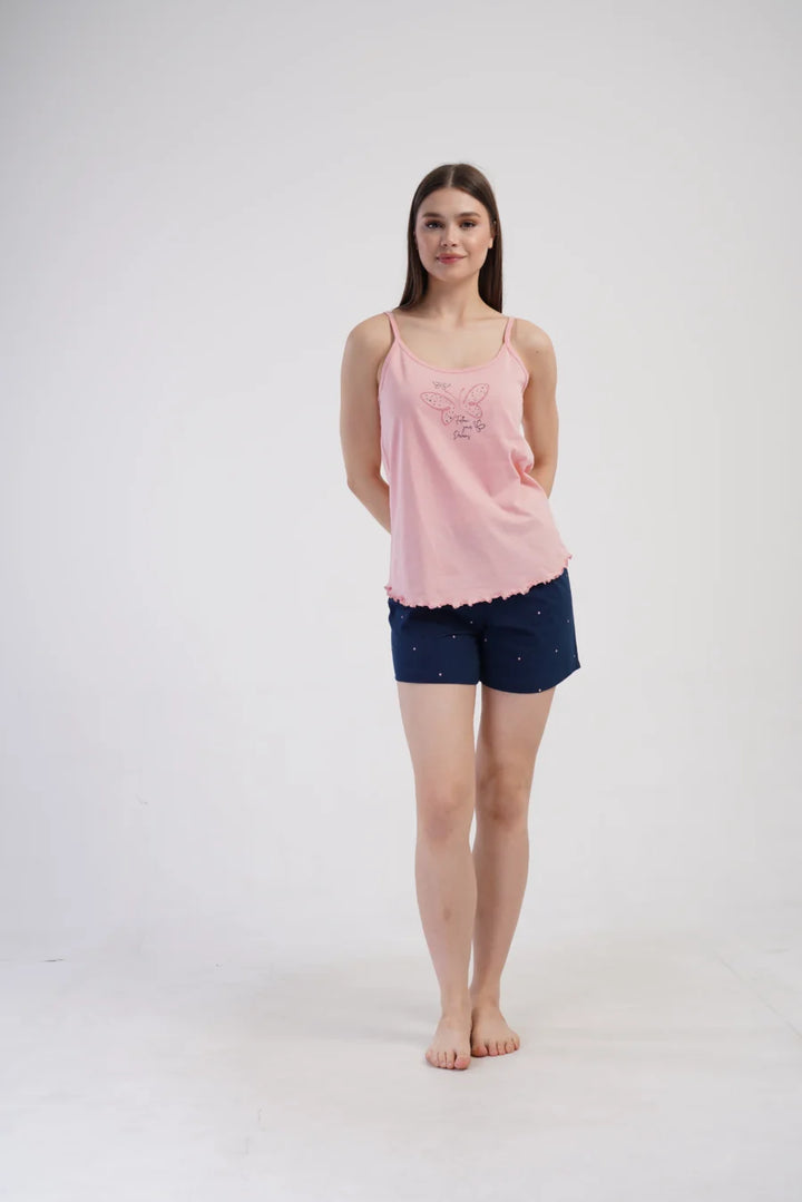 Piżama Damska Vienetta Dreams, Różowy, S -XL