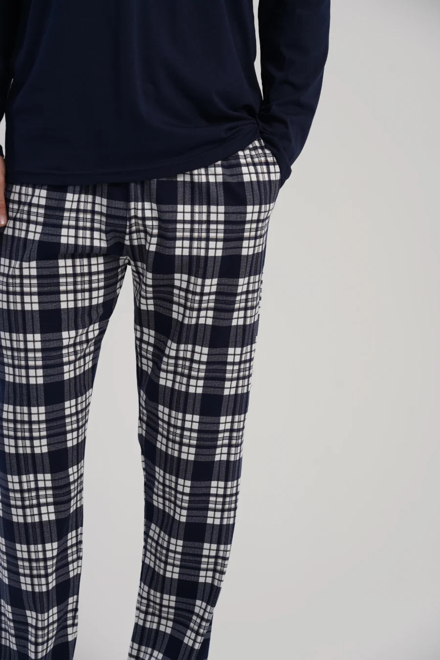 Piżama Męska Vienetta Navy, Granatowy, r. M-XXL