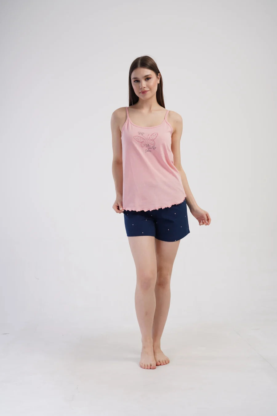 Piżama Damska Vienetta Dreams, Różowy, S -XL