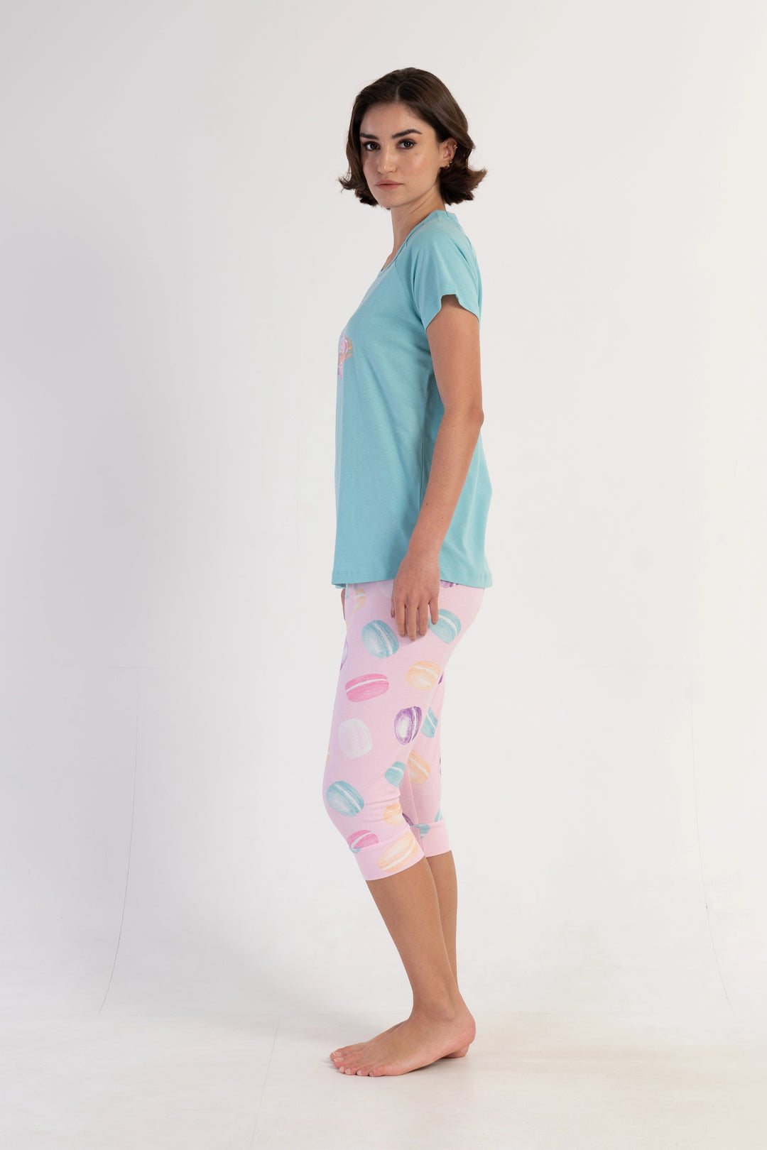 Piżama Damska Vienetta Best Friend Kitty, Niebieski, r. S-XL