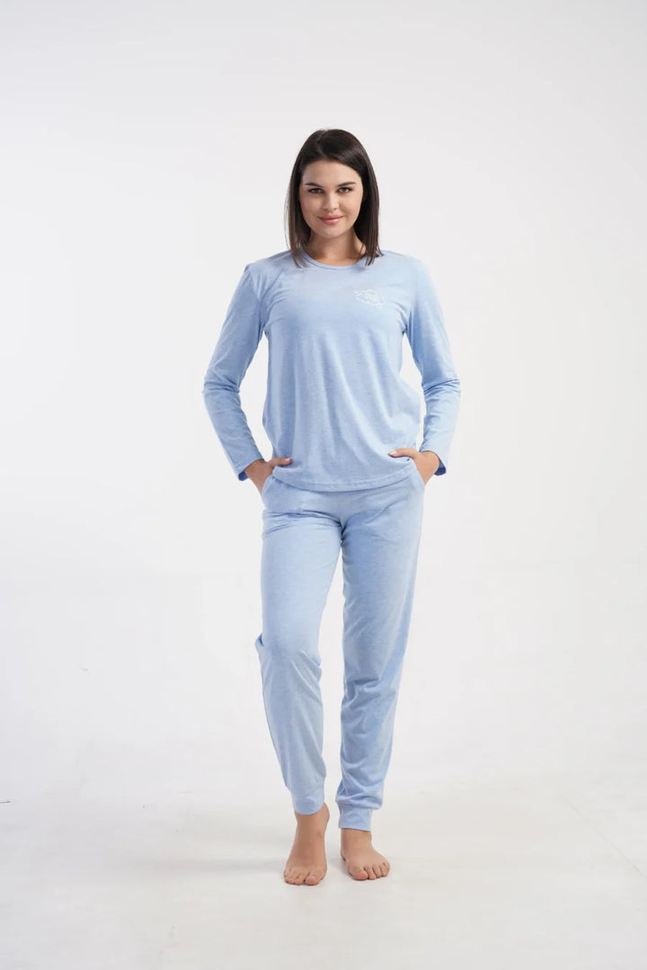 Piżama Damska Vienetta More Hugs, Niebieski, r. S-XL