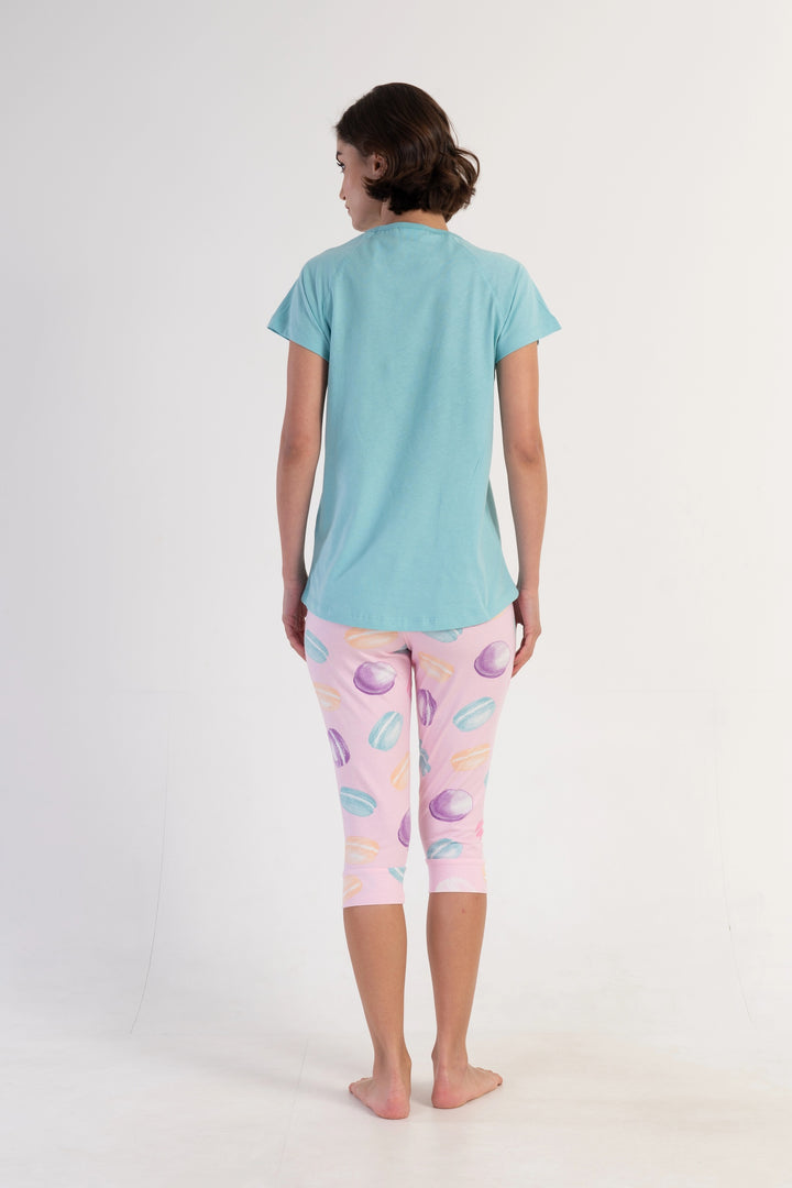 Piżama Damska Vienetta Best Friend Kitty, Niebieski, r. S-XL